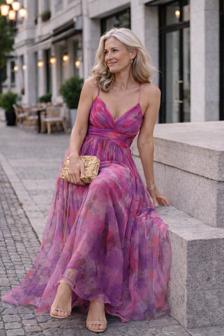Lena – Floral Maxikleid