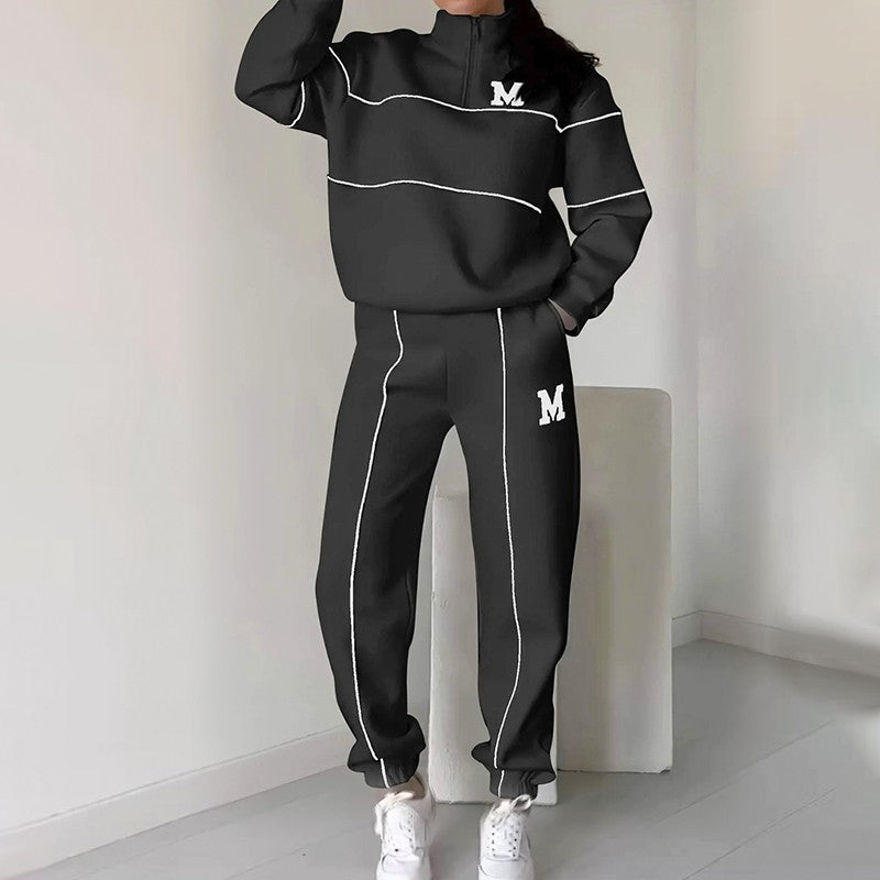 Monique | Lässiges Sweatshirt 2-teiliges Set mit Linie