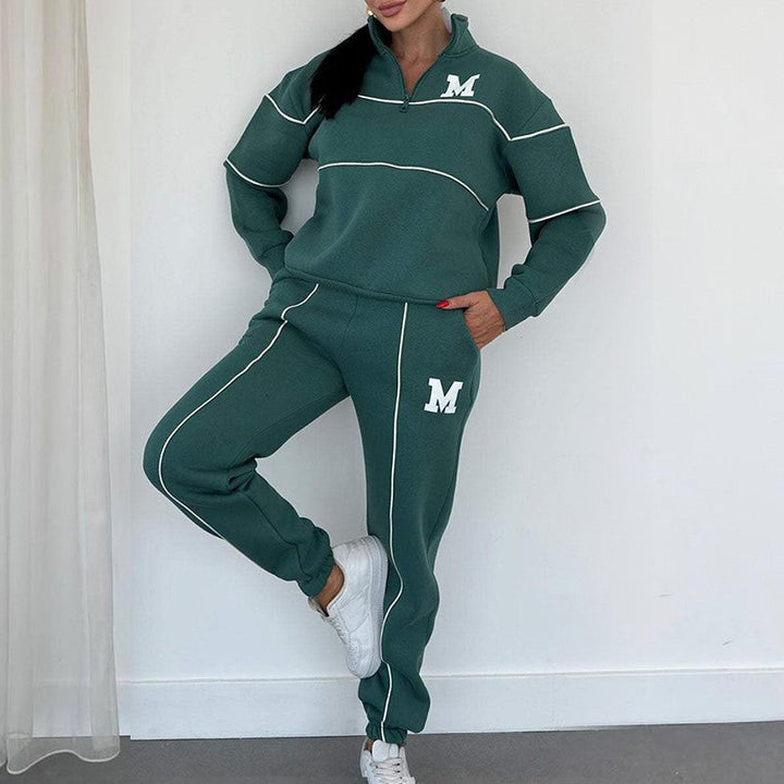Monique | Lässiges Sweatshirt 2-teiliges Set mit Linie