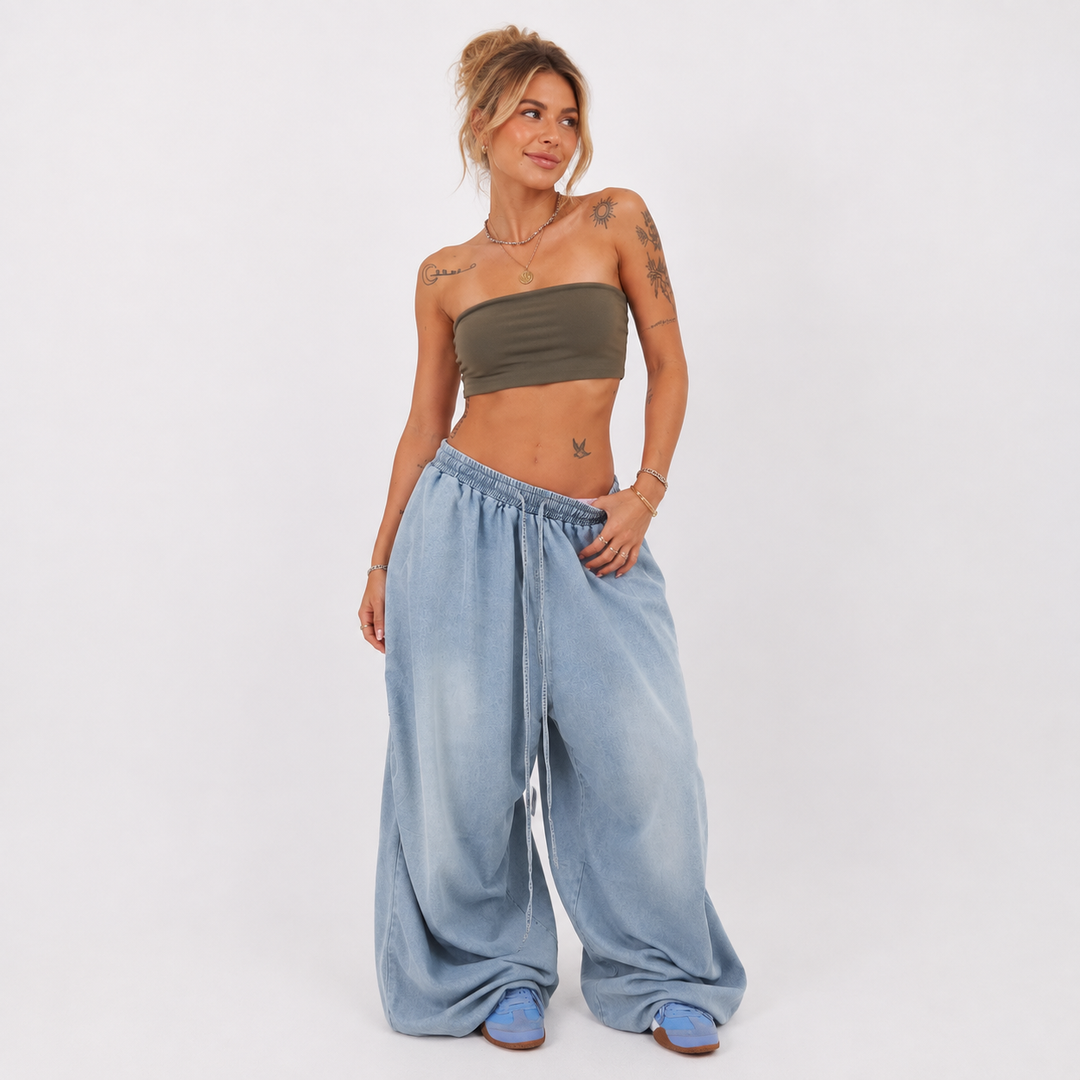 Aquara™ – Leichte Relaxed-Hose in Hellblau