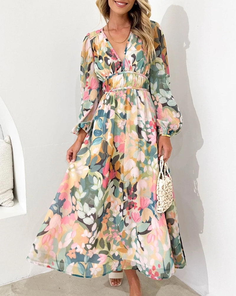 Celine | Feminines Kleid mit Blumenmuster