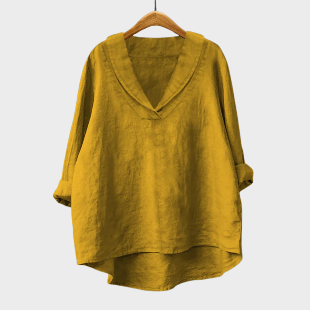 Annika™ | Oversized Leinen-Bluse