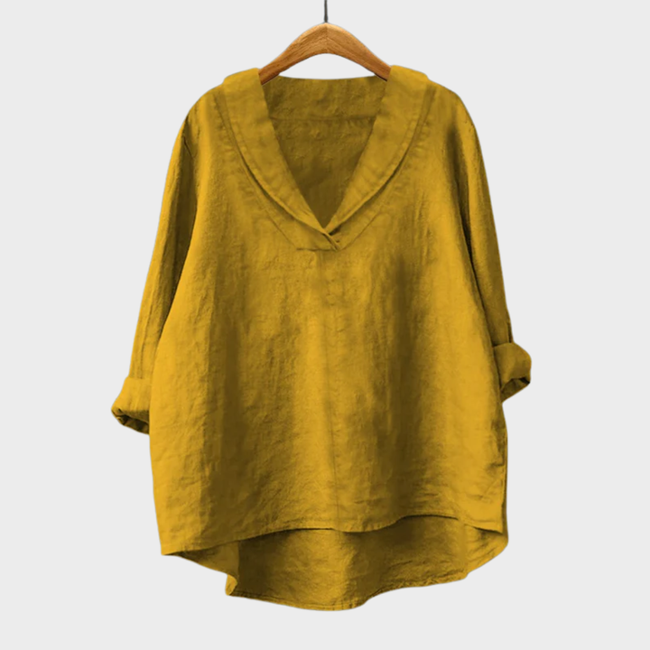 Annika™ | Oversized Leinen-Bluse
