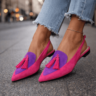 Natalia – Sandalen mit Riemen und Fransen