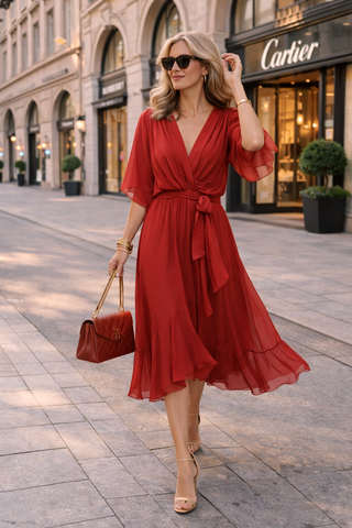 Laura – Chiffon Kleid Sommer