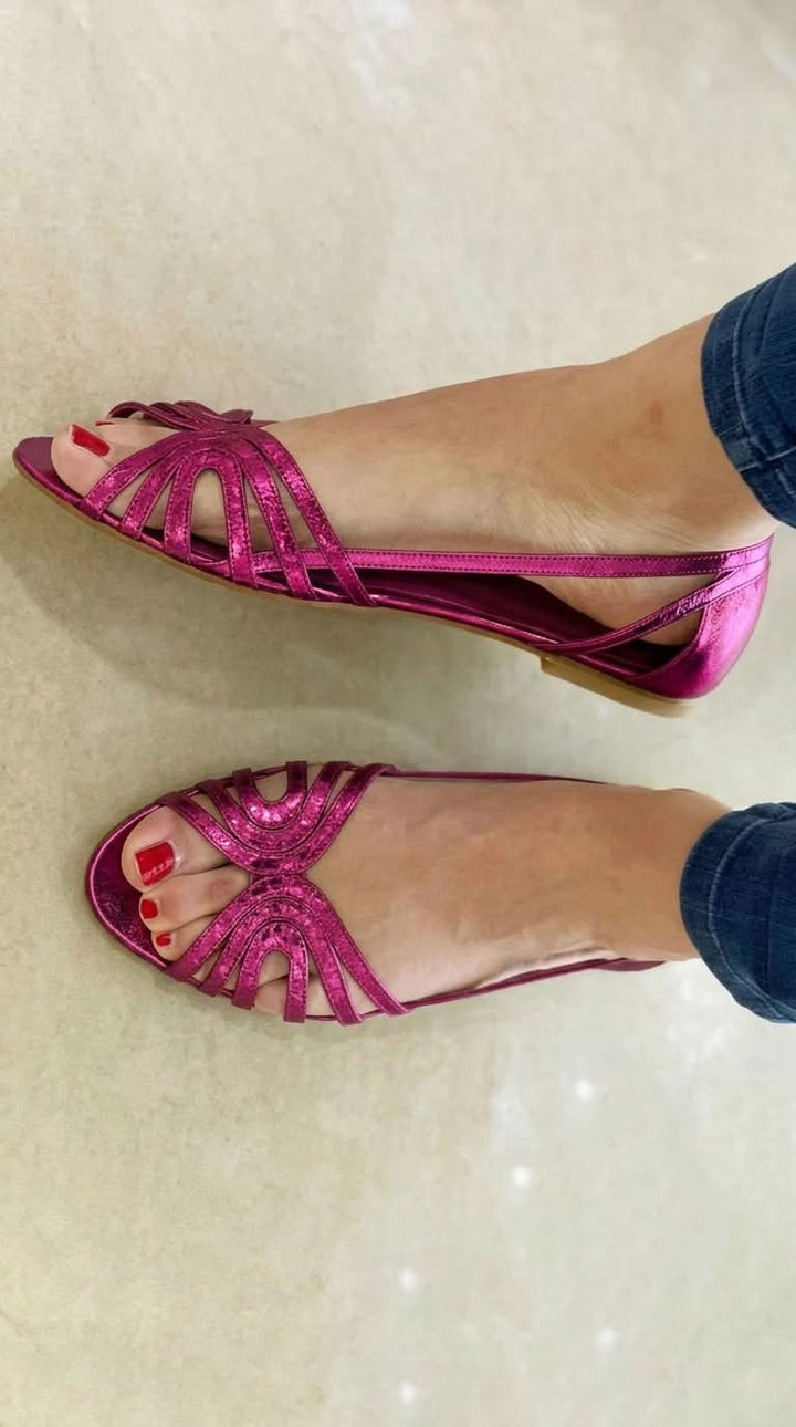 Eleonora | Goldene Sommer-Sandalen