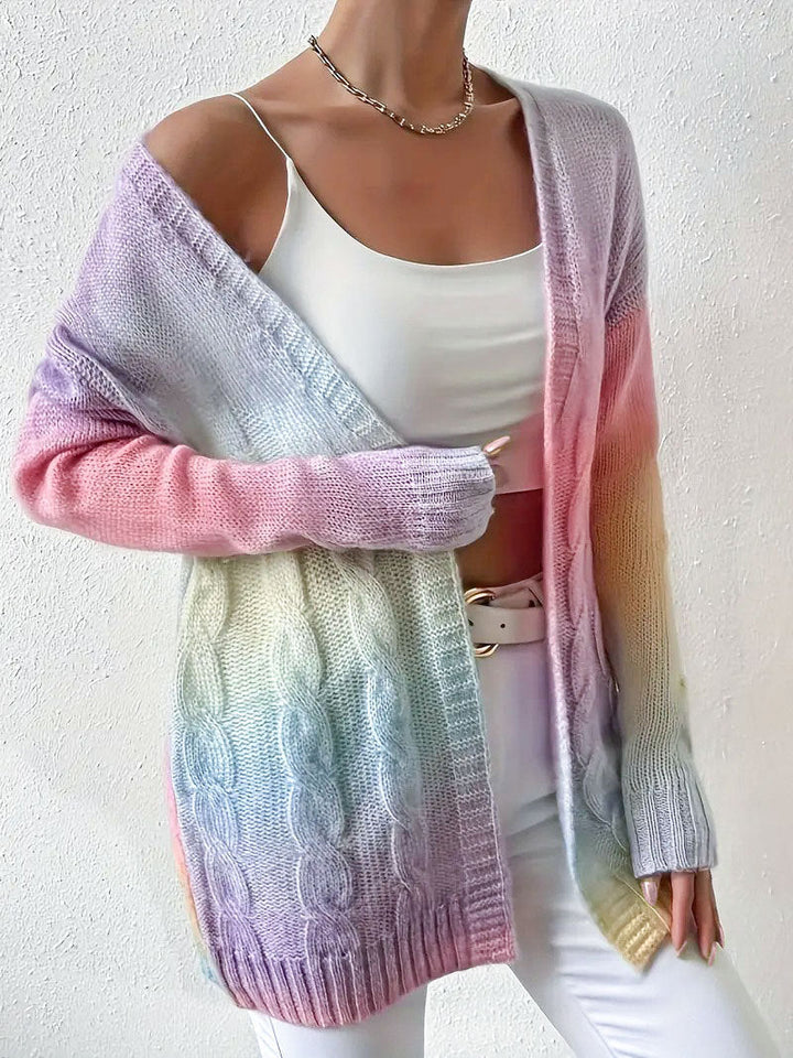 Lange Strickjacke – Offener Duster-Cardigan aus weichem Strick