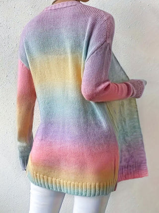 Lange Strickjacke – Offener Duster-Cardigan aus weichem Strick