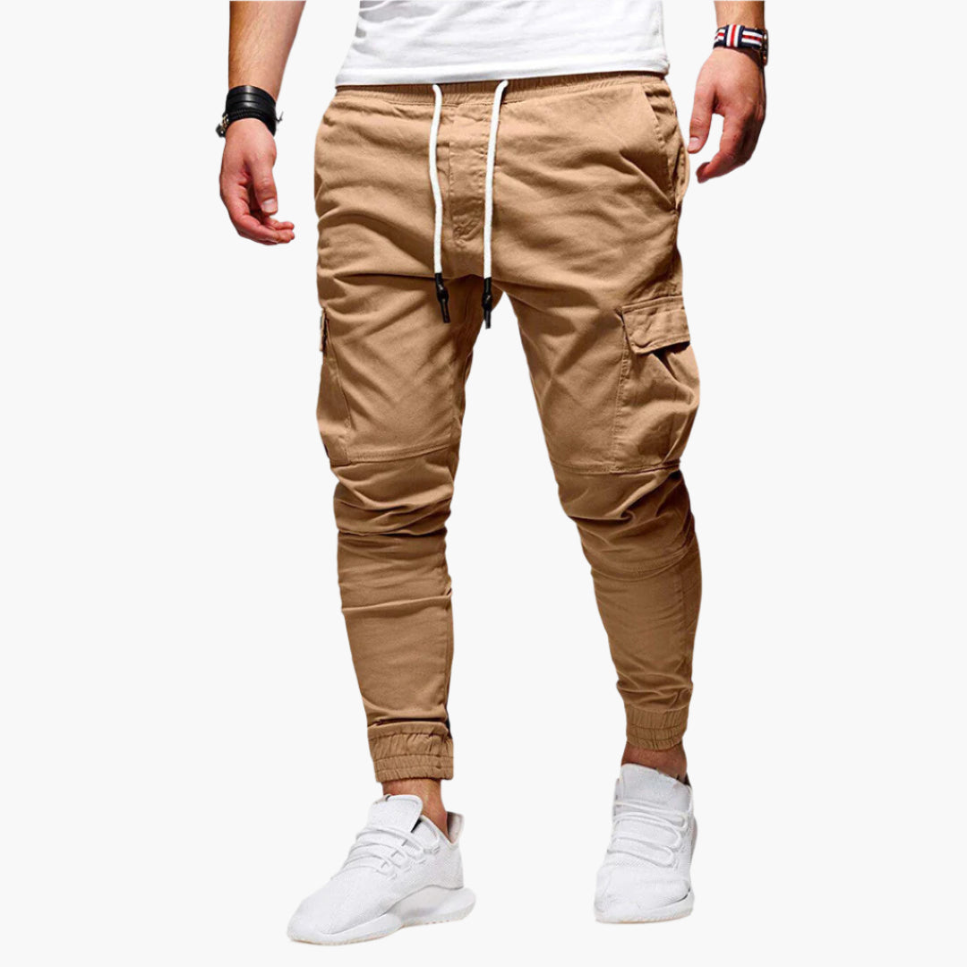 Nael Berlin | Herren Cargo Jogginghose – Moderne Streetwear Freizeithose mit Taschen und Elastikbund, Outdoor & Alltag