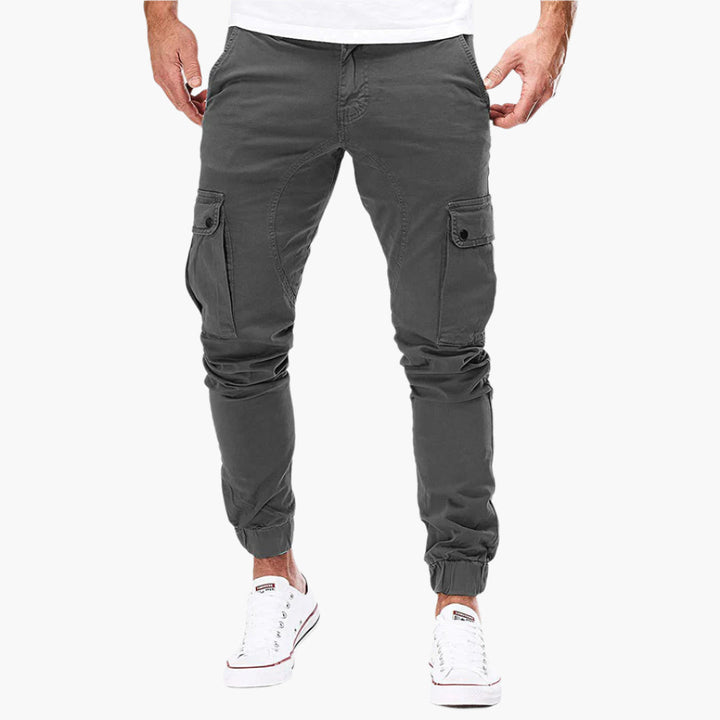 Nael Berlin | Herren Cargo Jogginghose – Moderne Streetwear Freizeithose mit Taschen und Elastikbund, Outdoor & Alltag
