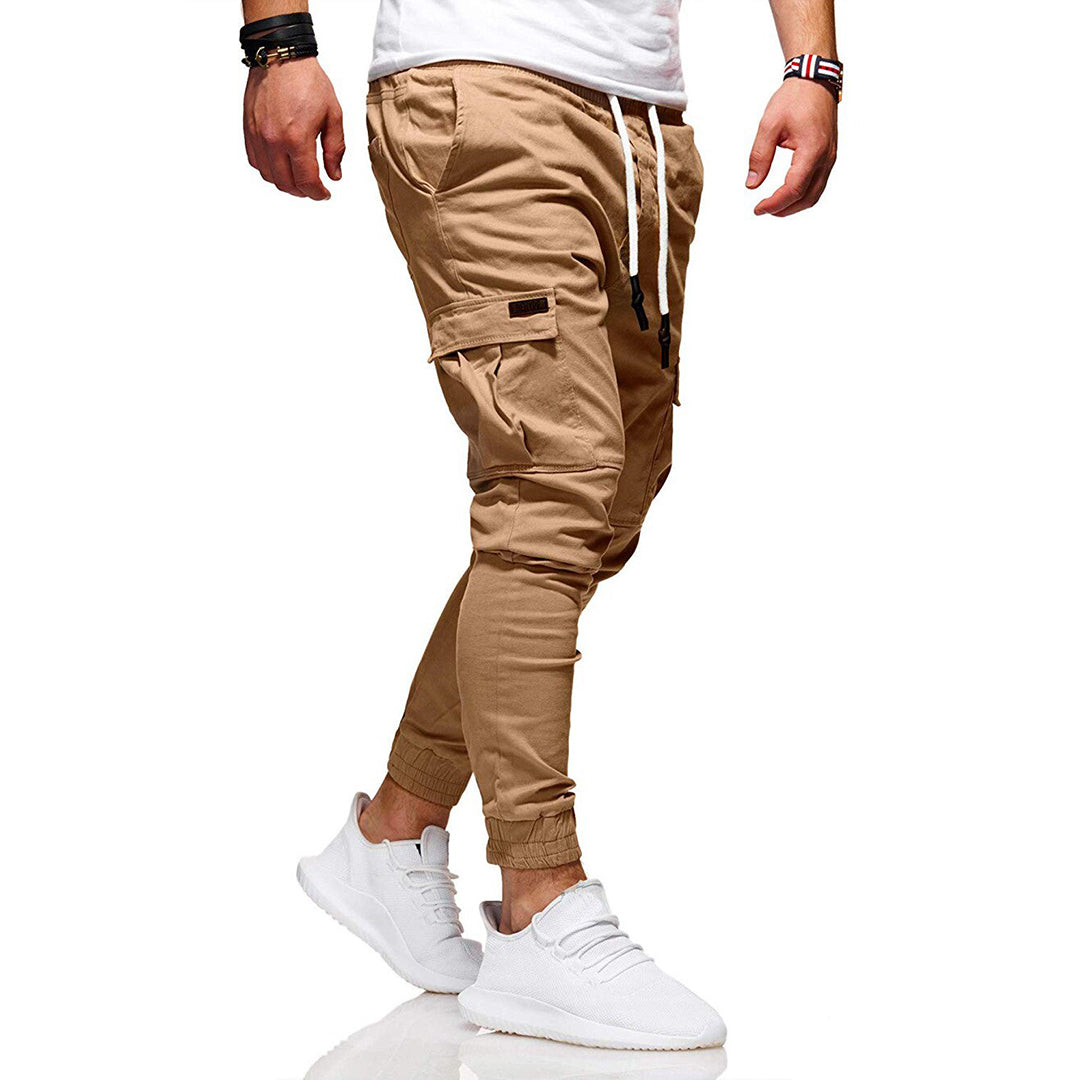 Nael Berlin | Herren Cargo Jogginghose – Moderne Streetwear Freizeithose mit Taschen und Elastikbund, Outdoor & Alltag