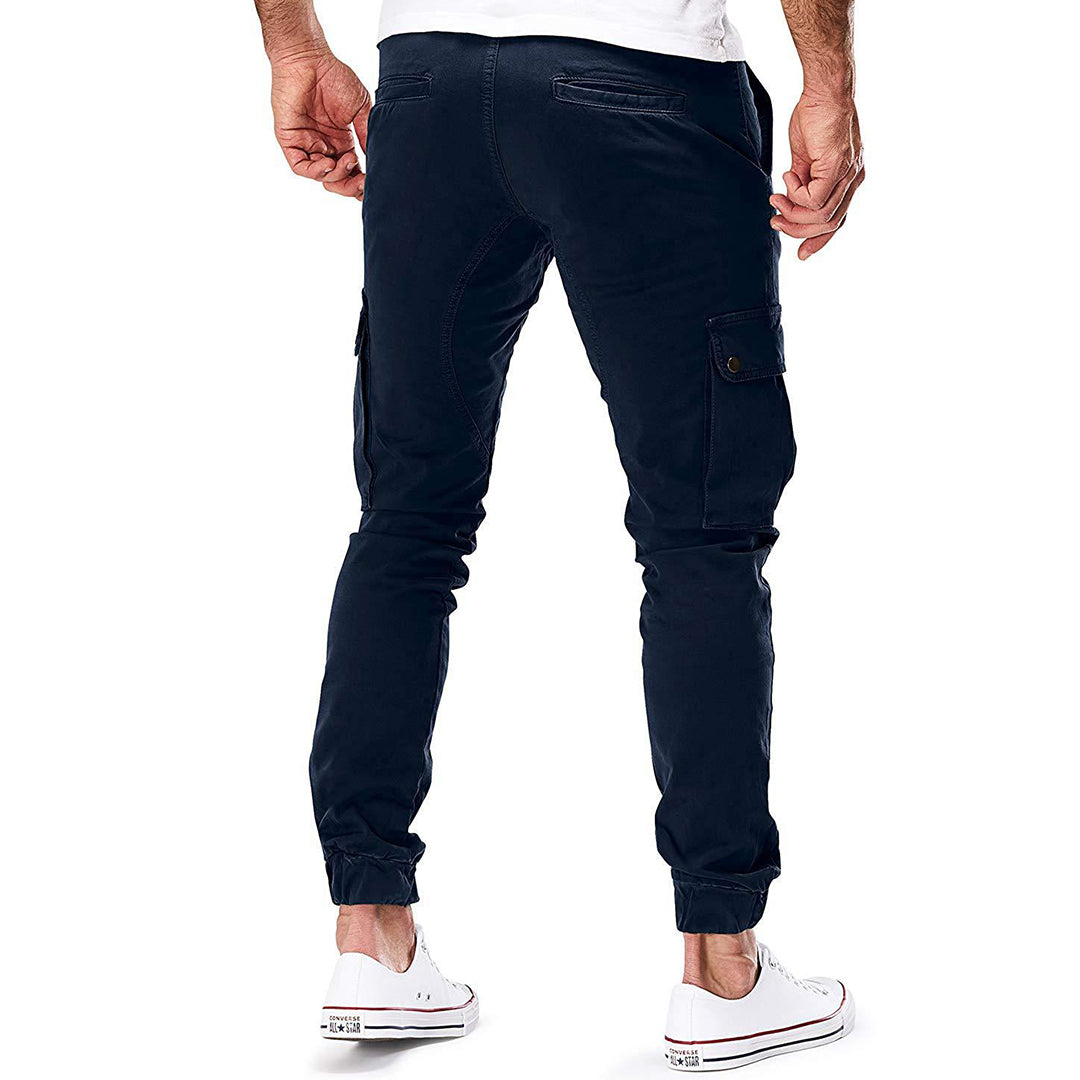 Nael Berlin | Herren Cargo Jogginghose – Moderne Streetwear Freizeithose mit Taschen und Elastikbund, Outdoor & Alltag