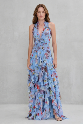 Belladina | Maxikleid mit Rosenmuster