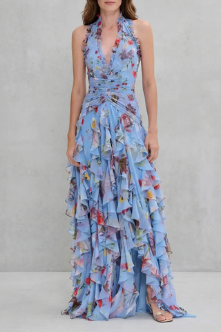 Belladina | Maxikleid mit Rosenmuster