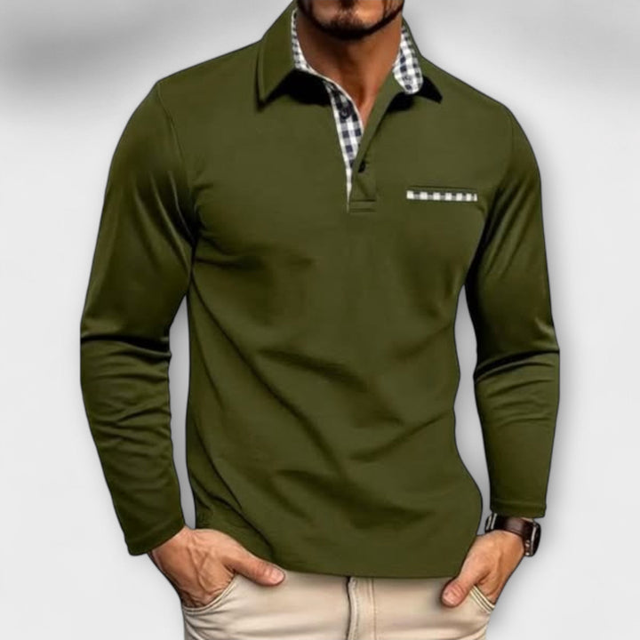 Nael Berlin | Klassisches Langarm-Poloshirt