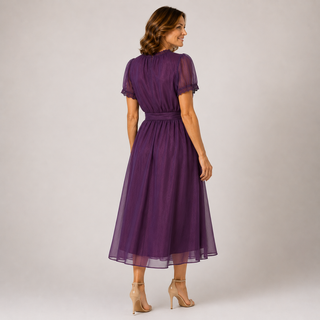 Flavia | Maxikleid aus Chiffon mit Spitze