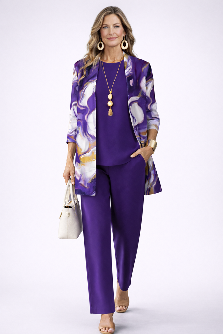 Gavina | Elegantes 3-teiliges Casual-Set