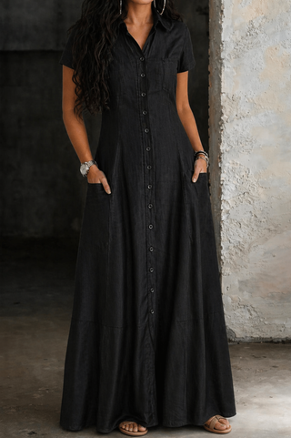 Hera | Langes Jeanskleid