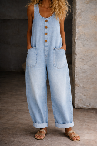 Sadie | Vintage-Latzhose aus gewaschener Baumwolle