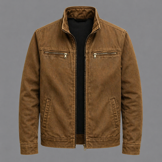 Carlos Vintage-Baumwolljacke für Herren in Braun