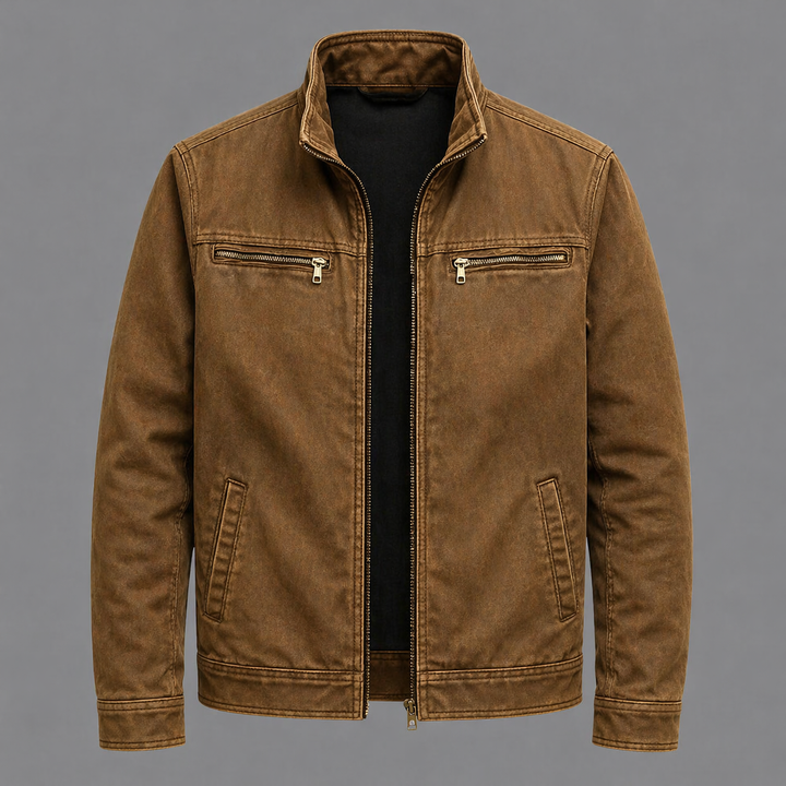 Carlos Vintage-Baumwolljacke für Herren in Braun
