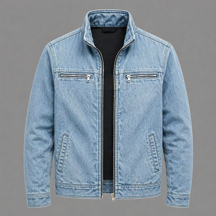 Carlos Vintage-Baumwolljacke für Herren in Hellblau