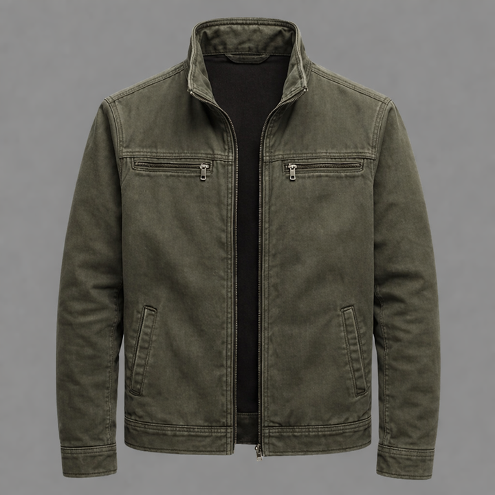 Carlos Vintage-Baumwolljacke für Herren in Grün