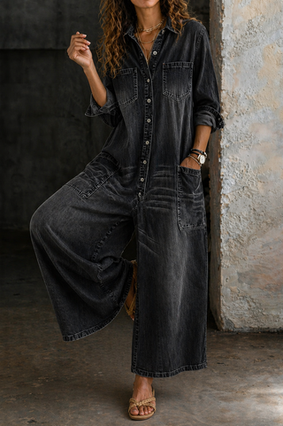Vivienne | Lässiger Jeans-Jumpsuit