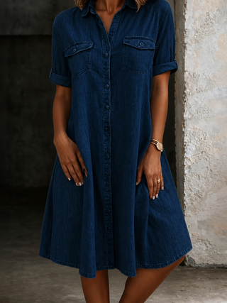 Patricia | Lässiges Jeans-Midikleid