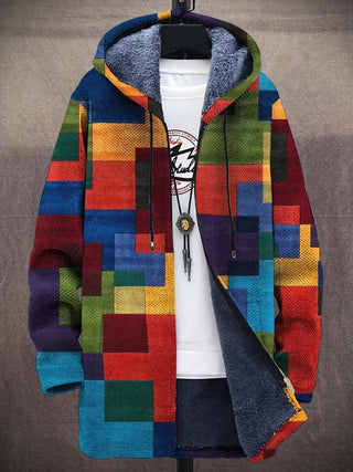 Clara | Künstlerischer Cardigan mit Kapuze