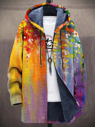 Clara | Künstlerischer Cardigan mit Kapuze