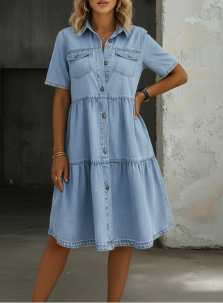 Sophia | Elegant-lässiges Jeanskleid