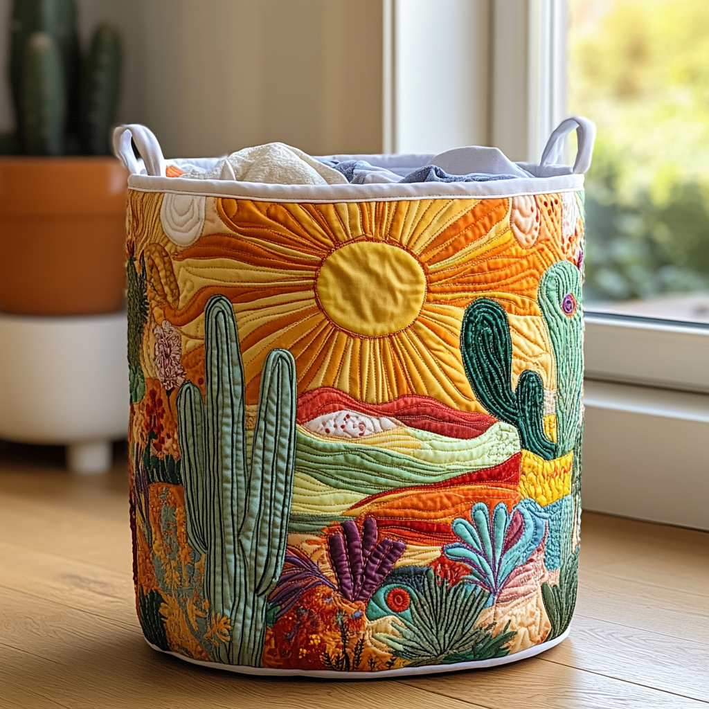Sonnenschein – Gesteppter Wäschekorb