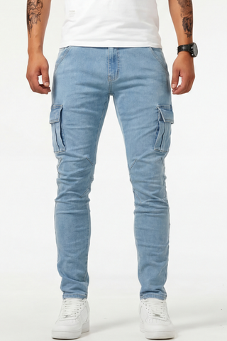 Nael Berlin | Cargo Jeans für Herren  (1 kaufen, 1 GRATIS dazu)