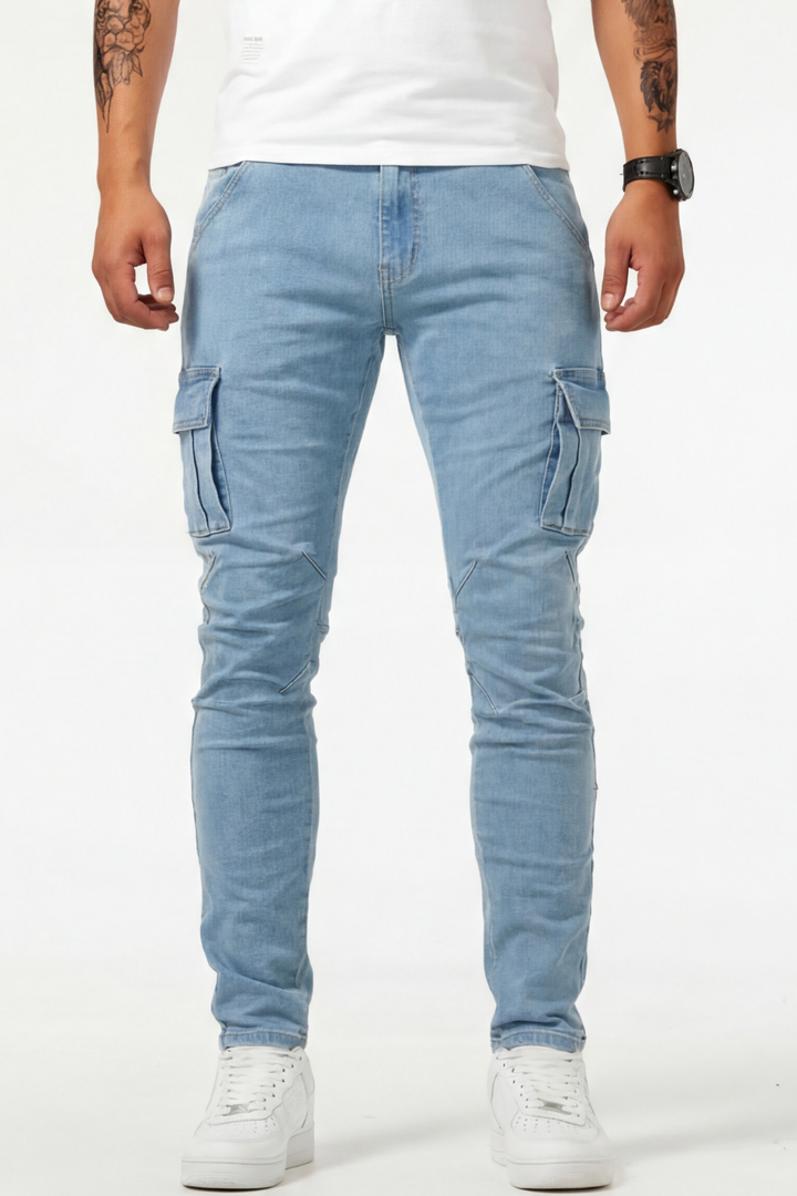 Nael Berlin | Cargo Jeans für Herren  (1 kaufen, 1 GRATIS dazu)