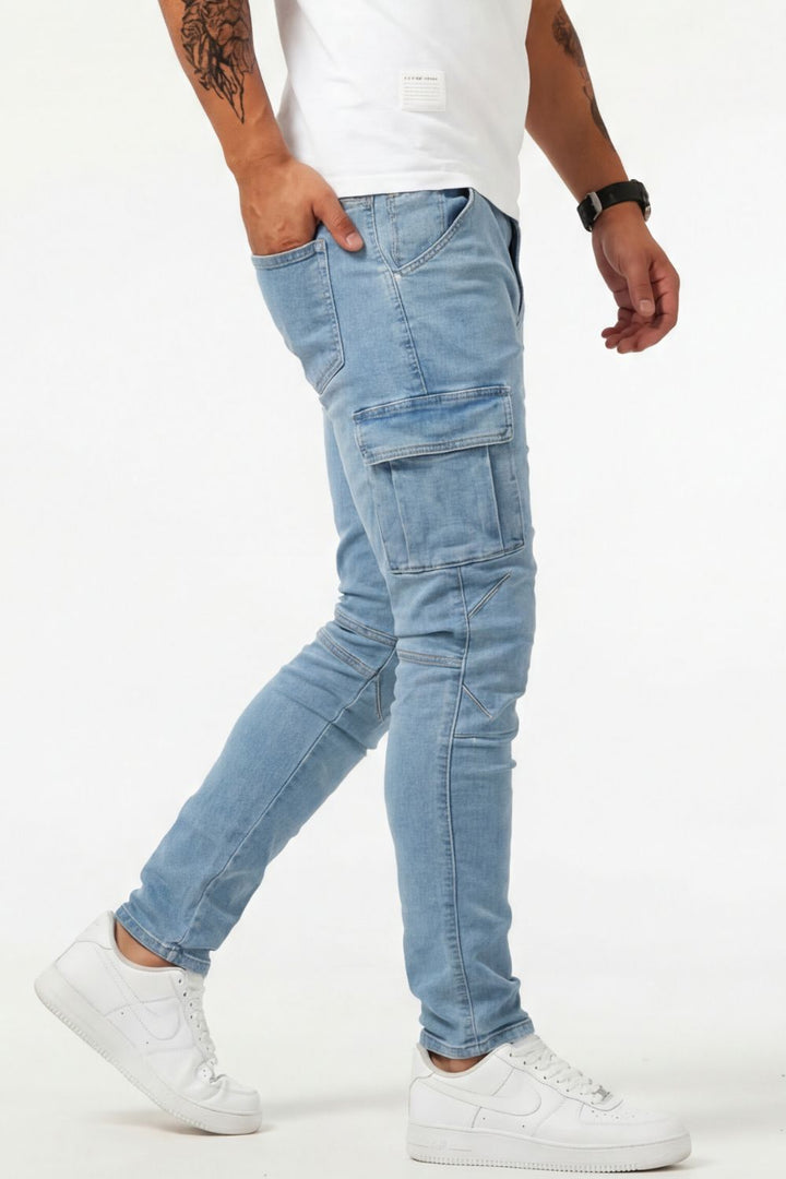 Nael Berlin | Cargo Jeans für Herren  (1 kaufen, 1 GRATIS dazu)