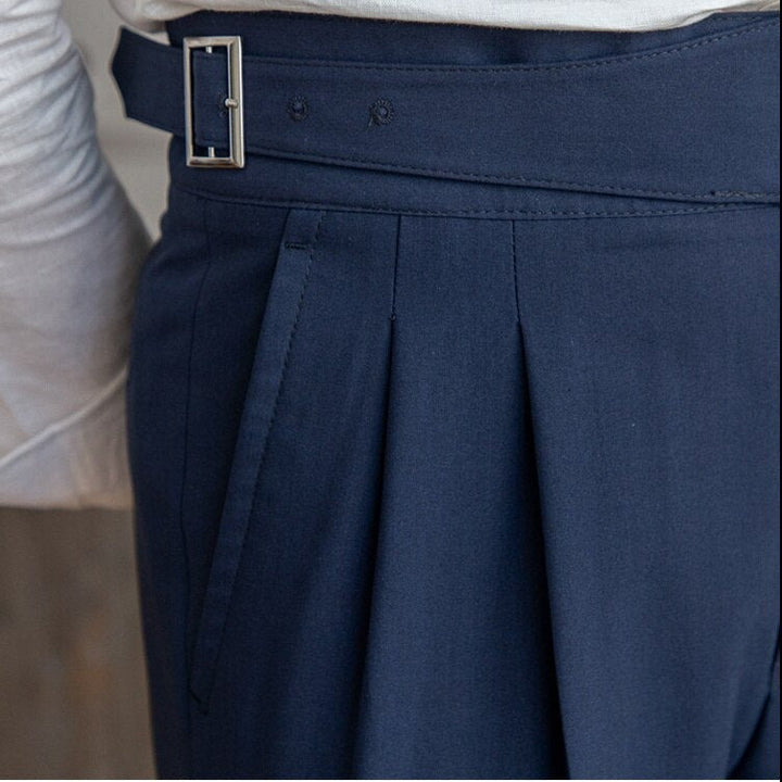 Nael Berlin | Ellis - Klassische Hose Mit Hoher Taille Und Schnallenverschluss Für Herren