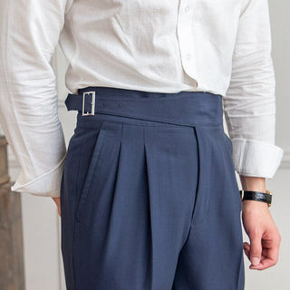 Nael Berlin | Ellis - Klassische Hose Mit Hoher Taille Und Schnallenverschluss Für Herren