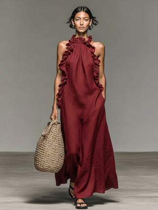 Lua – Maxikleid mit fließender Silhouette