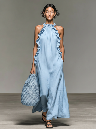 Lua – Maxikleid mit fließender Silhouette