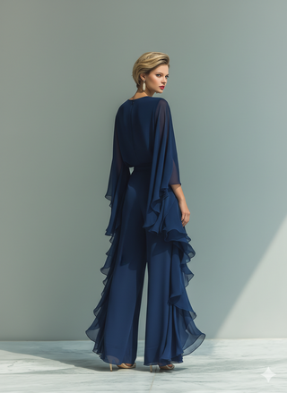 Kaia | Fließendes Chiffon-Maxikleid