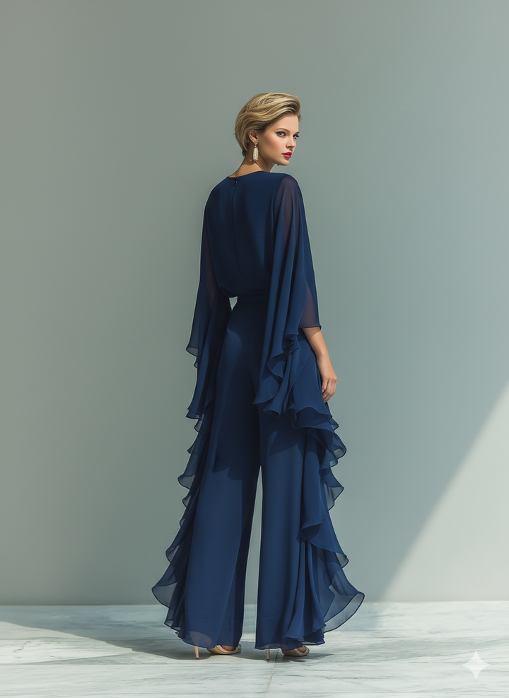 Kaia | Fließendes Chiffon-Maxikleid
