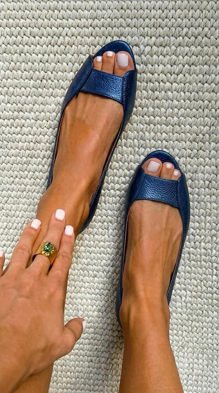 Adelina | Elegante Goldene Komfortsandalen