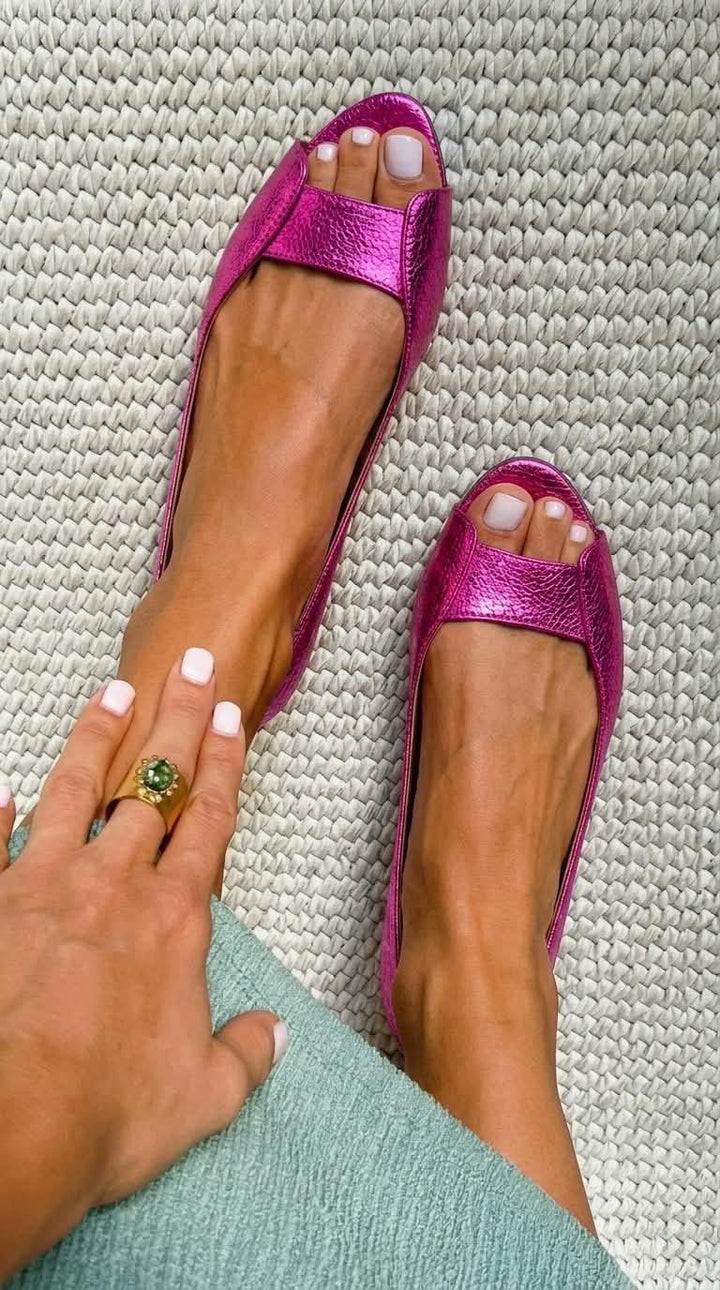 Adelina | Elegante Goldene Komfortsandalen