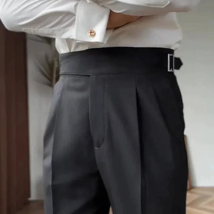 Nael Berlin | Ellis - Klassische Hose Mit Hoher Taille Und Schnallenverschluss Für Herren