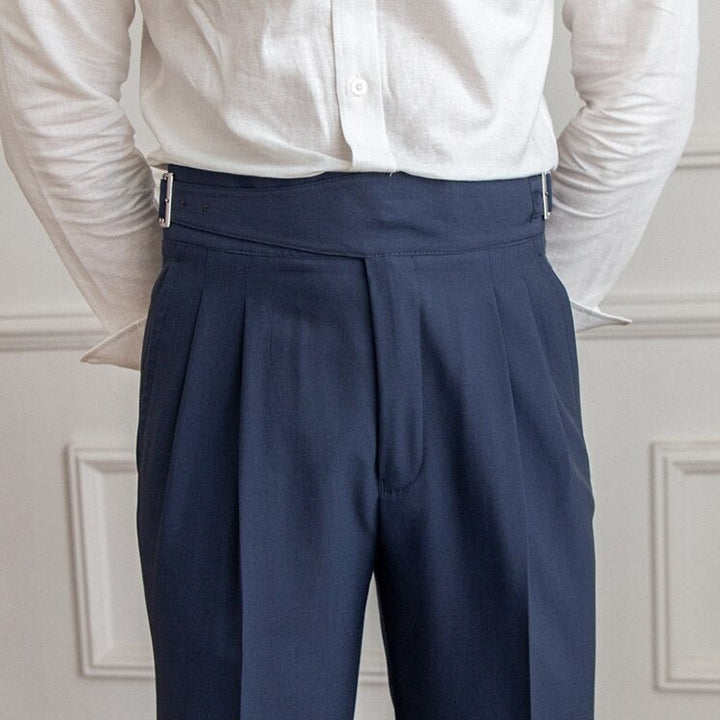 Nael Berlin | Ellis - Klassische Hose Mit Hoher Taille Und Schnallenverschluss Für Herren