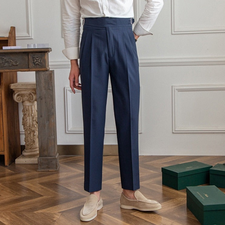 Nael Berlin | Ellis - Klassische Hose Mit Hoher Taille Und Schnallenverschluss Für Herren