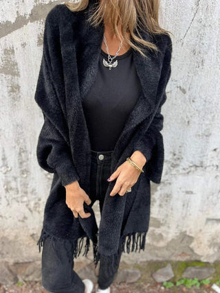 Nora™ | Lange warme Strickjacke