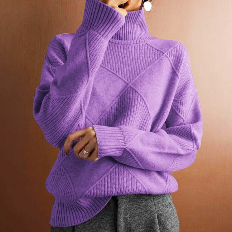 Kylie | Strukturierter Rollkragenpullover