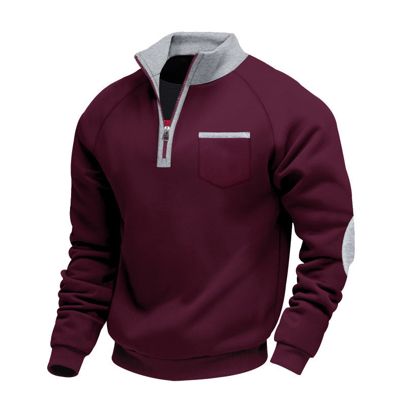 Nael Berlin | Herren-Fleece-Half-Zip-Pullover